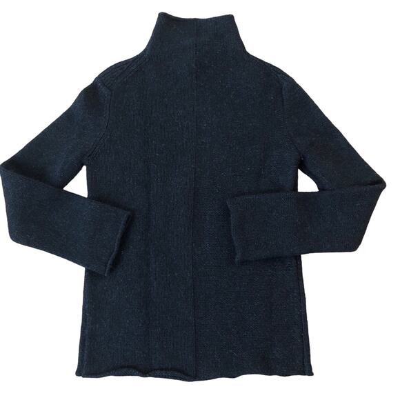 James Perse Los Angeles Cashmere/wool mix black turtleneck sweater size 8 - Picture 9 of 13